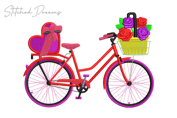 Bike Carrying Flowers: A Seasonal Embroidery Review