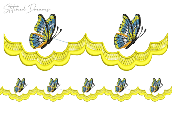 Butterfly Motif Embroidery Border Review