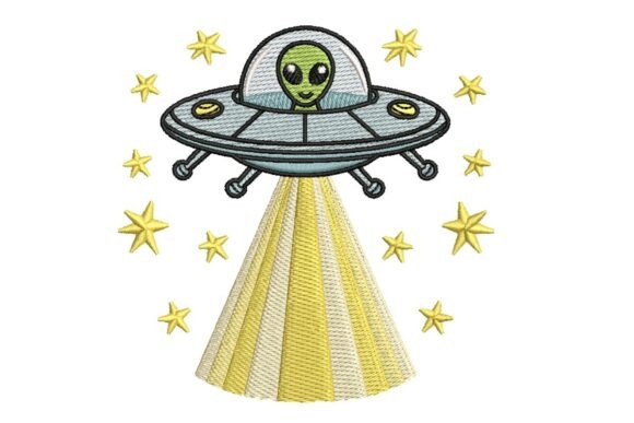 Cute Alien UFO Embroidery: A Holiday Review