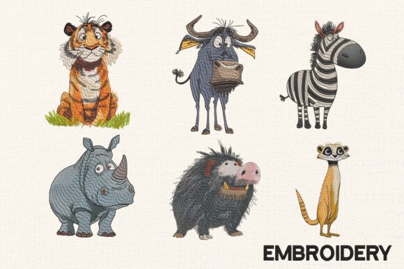 Funny Wild Animal Embroidery Designs Review