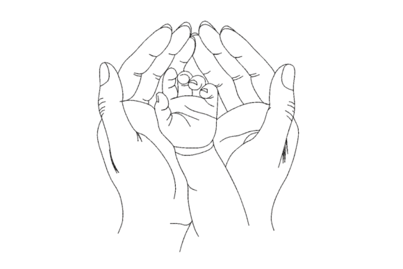 Mom Baby Hands Line Art: A Boutique Sweatshirt Review