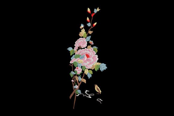 Peonies and Bird Embroidery: A Designer's Review