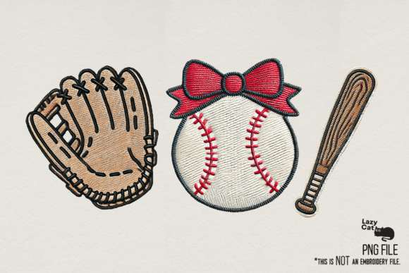Review: Baseball Minimal Embroidery PNG for Etsy Shops