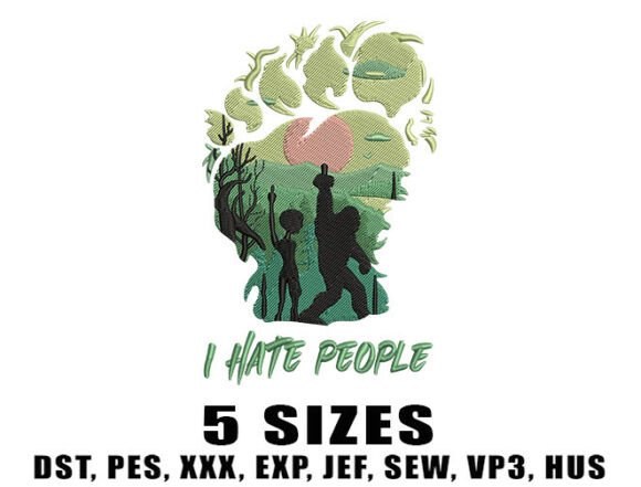 Review: Bigfoot, I Hate People Embroidery for Boutique Drops