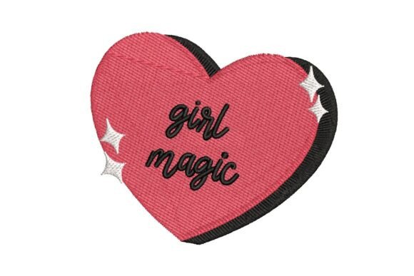 Review: Girl Magic Heart Patch Embroidery Design