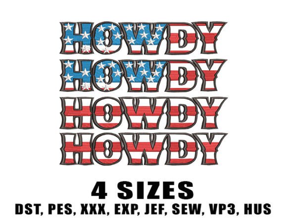 Review: Howdy 4th of July Embroidery Design for Etsy Shops