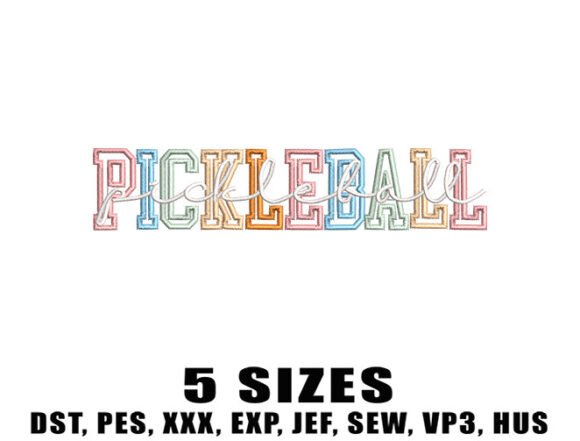 Review: Pickleball Embroidery Design for Holiday Gifts
