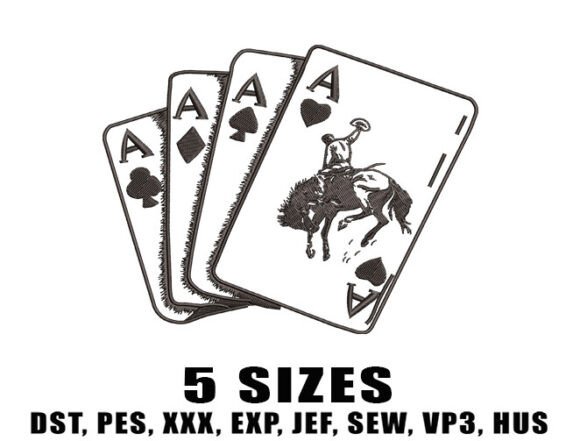 Review: Playing Card Western Embroidery Design