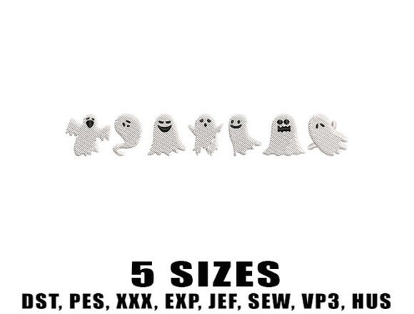 Review: Spooky Ghost Embroidery Designs for Boutique Drops